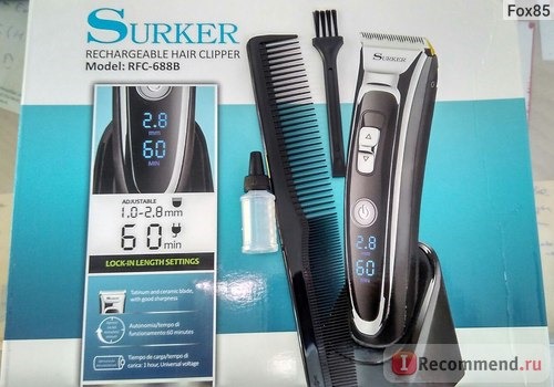 Машинка для стрижки волос Aliexpress 100-240v ,30w, Barber Professional hair clipper hair trimmer men electric cutter hair cutting machine haircut tool Li-battery фото