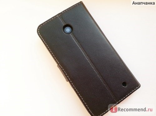 Чехол для мобильного телефона Aliexpress Genuine Leather Case for Nokia Lumia 630 Stand Wallet Flip Book Style Cover with Card Slot and Bill Site фото