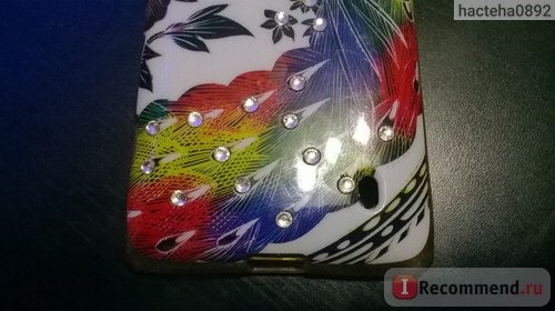 Чехол накладка на телефон Aliexpress Bling Diamond Phone Case for Nokia Lumia 520 Fashion Colorful Phoenix Flower Silicone Soft TPU Cases Protector Back Cover фото