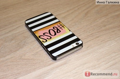 Чехол для мобильного телефона Aliexpress Love Boss Black and White Stripe Phone Hard Plastic Case Cover For iphone 4 4s 5s 5s se 5c 6 6s plus 7 7plus фото