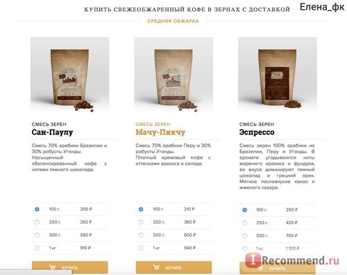 Сайт интернет-магазин кофе True Coffee Roasters - coffeetrue.ru фото