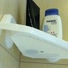 Полка для ванной Bathroom shelf convenient rack with hook accessories Suction Wall Plastic Multipurpose White фото