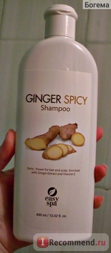 Шампунь Easy SPA Ginger Spicy с экстрактом пряного имбиря и витамином Е фото