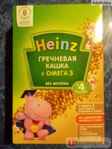 Каша Heinz безмолочная гречневая фото