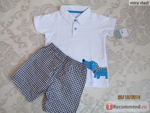 Комплект (футболка и штанишки) AliExpress Carter Brand,new 2014,summer,clothing set,newborn,baby boy clothes,baby wear,kids clothes sets,t-shirt+pants suit фото