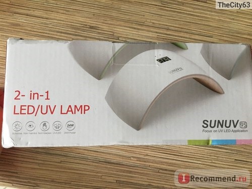 LED лампа для полимеризации гель-лака Aliexpress 2016 New SUNUV SUN9S SUN9C Nail Dryer Machine 24W White Light Profession LED UV Lamp For Nail Polish Gel Nail Art Tools VS Abody фото