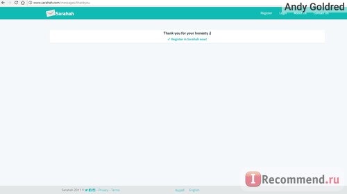 Sarahah отзывы