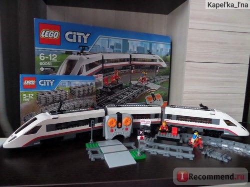 Lego City Trains 60051 Скоростной пассажирский поезд фото