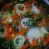 Розочки с мясной ночинкой