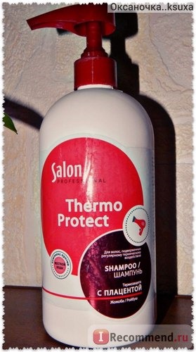 Шампунь ЭЛЬФА Salon professional Thermo Protect с плацентой фото