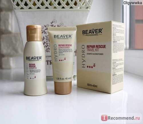 Шампунь BEAVER Professional Hydro - Repair Rescue Shampoo для интенсивного восстановления фото