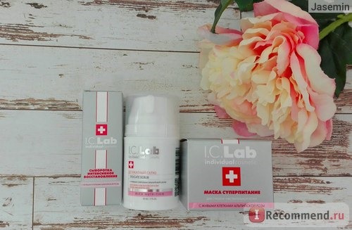 Линия I.C.Lab Individual Cosmetic Rich Nutrition с живыми клетками альпийской розы.