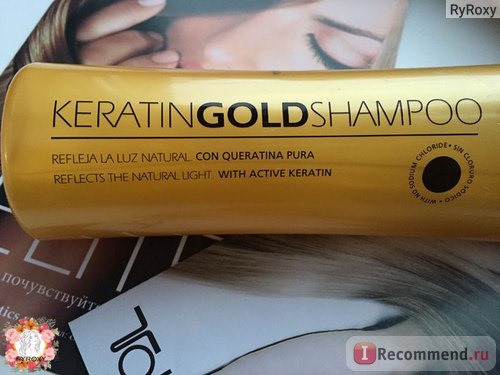 Шампунь Tahe Keratin Gold Shampoo фото