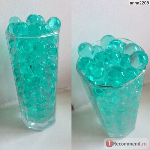 Декоративное украшение Aliexpress Dark green 100pcs/bag Pearl shaped Crystal Soil Water Beads Mud Grow Magic Jelly balls wedding Home Decor фото