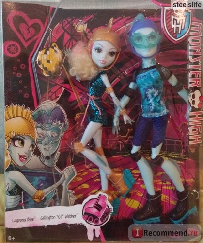 MONSTER HIGH Lagoona Blue & Gil Webber: Wheel Love (Лагуна Блю и Гил Веббер: Свидание на роликах) фото