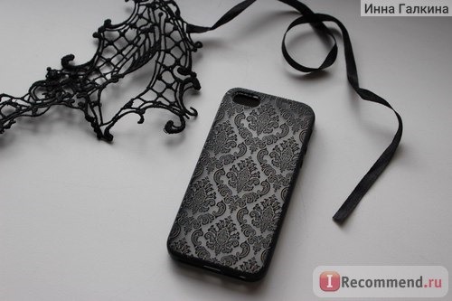 Чехол для мобильного телефона Aliexpress Hot damask vintage pattern rubber protector hard case cover for Apple iPhone 5/5S black фото